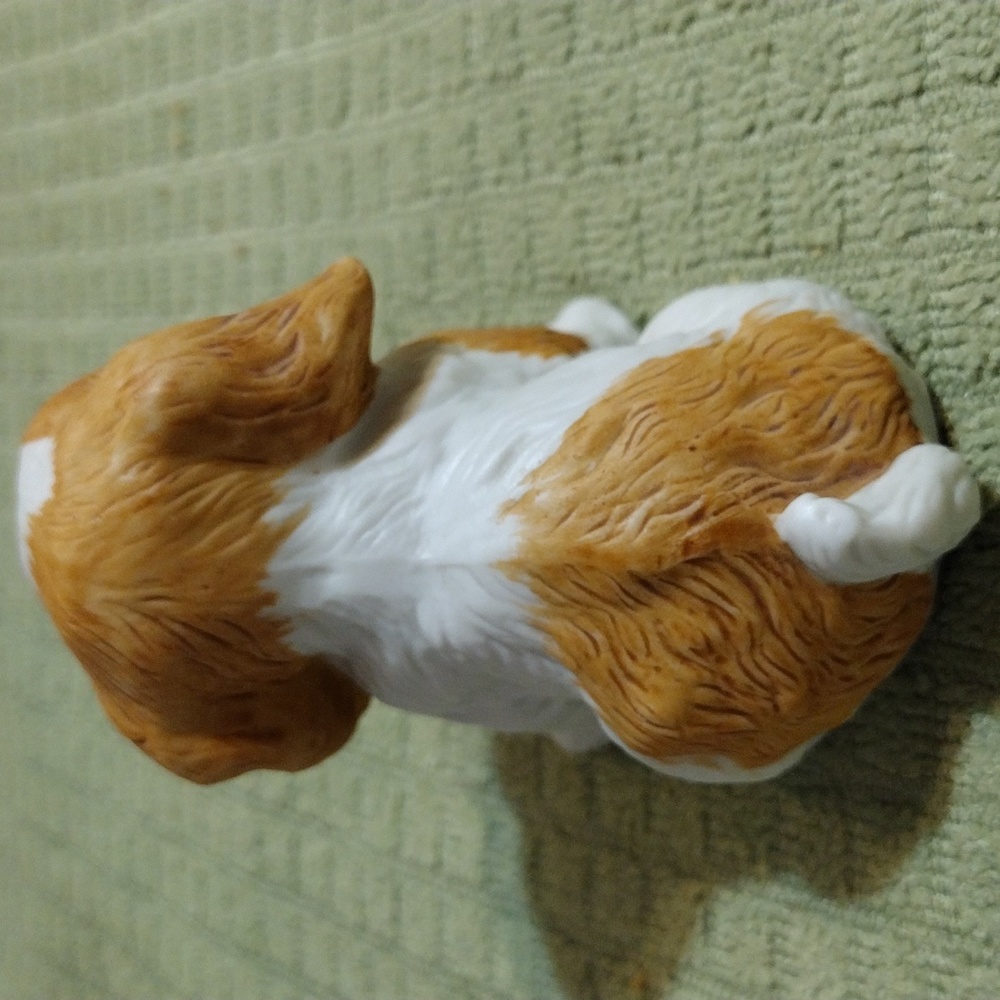 Vintage, Homco 1980, cocker spaniel miniature porcelain bisque figure. - Picture 4 of 5